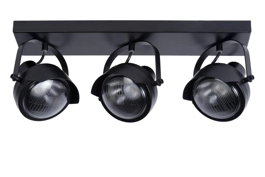 Lucide CICLETA - Spot plafond - 3xGU10 - Noir - éteint